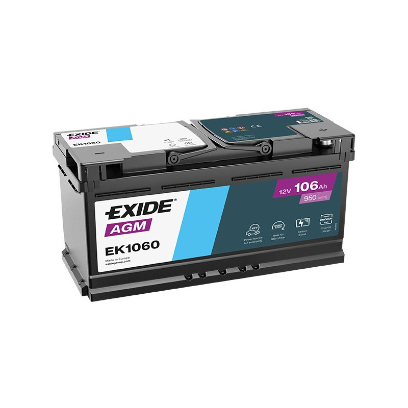 EXIDE EK1060 12V 106AH 950A AGM