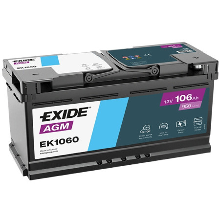 EXIDE EK1060 12V 106AH 950A AGM